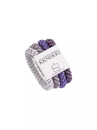 KKNEKKI | Goma de pelo, paquete de 4, BUNDLE 7 | lila